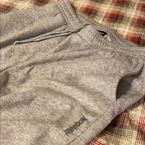 Reebok Gray Fleece Sweatpants
